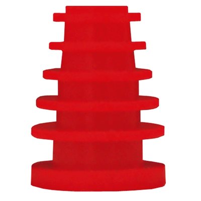 Grason IA Series Single Use Eartips - Flanged, 5-8mm, Red (100 / pk)